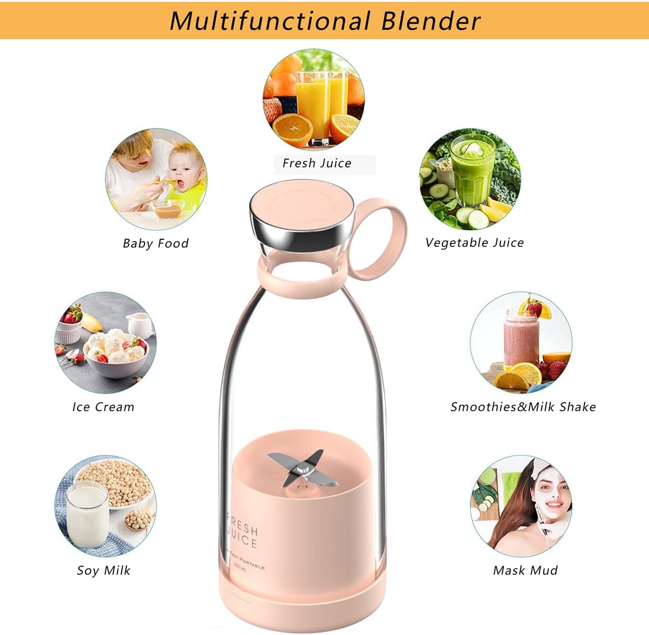 Portable Smoothie Blender Bottle – Uphill Shop