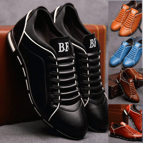 sanjin turnschuhe aus leder 31022