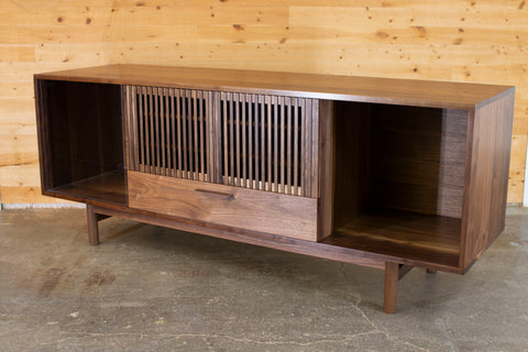 Solid Walnut Media Console