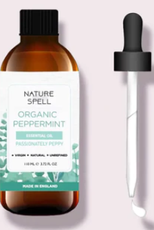 Nature Spell Ätherisches Bio-Pfefferminzöl mit Pipette – 110 ml