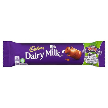 Barre de chocolat au lait Cadbury Dairy 45 g (paquet de 48)