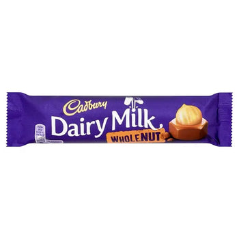 Cadbury Dairy Milk Whole Nut Chocolate Bar 45g (Pack of 48)