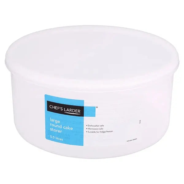 Chef's Larder Large Round Cake Storer 5.5 Litres