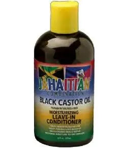 Jahaitian Combinaison d'huile de ricin noire hydratante sans rinçage - 8 oz