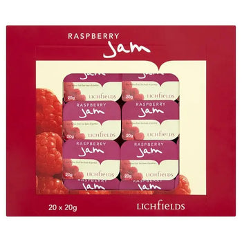 Lichfields Raspberry Jam Individual Portions 20 x 20g