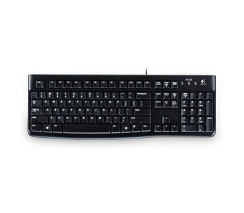 Logitech K120 kabelgebundene Tastatur, USB, Low Profile, leise Tasten, OEM