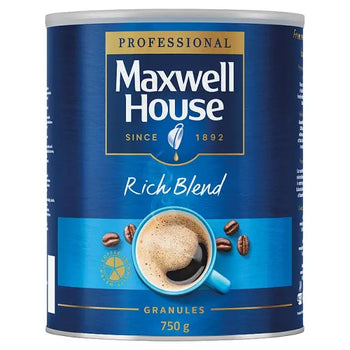 Boîte de café instantané riche Maxwell House 750g