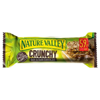 Nature Valley Crunchy Oats & Dark Chocolate Müsliriegel 42g (Karton mit 18 Stück)
