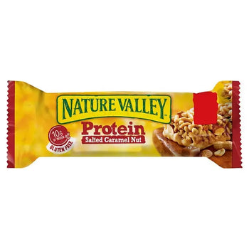 Nature Valley Protein-Müsliriegel mit gesalzenem Karamell und Nüssen, 40 g (Karton mit 12 Stück)