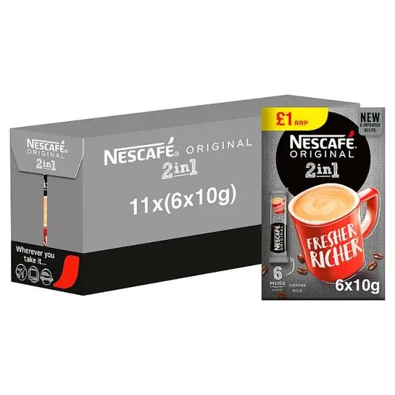 Café instantané Nescafé Original 2 en 1