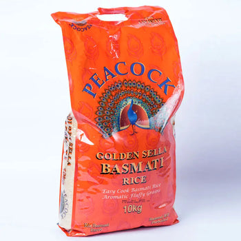 Peacock Golden Sella Basmati Rice 10kg