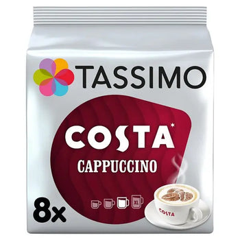 Tassimo Costa Cappuccino Coffee Pods 8 Servings