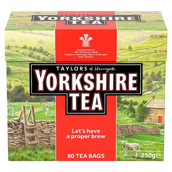 Taylors of Harrogate Yorkshire Tea 80 Tea Bags (Case of 5)