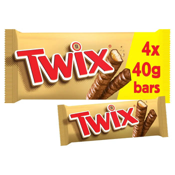 Twix Chocolate Biscuit Snack Size Twin Bars Multipack