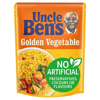 Uncle Bens Golden Vegetable Microwave Rice 250g (Case of 6)