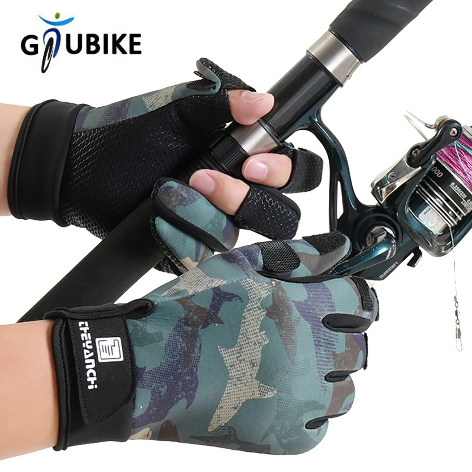 3-teilige Angelhandschuhe: Flexibler Schutz und Wärme für Outdoor-Fans