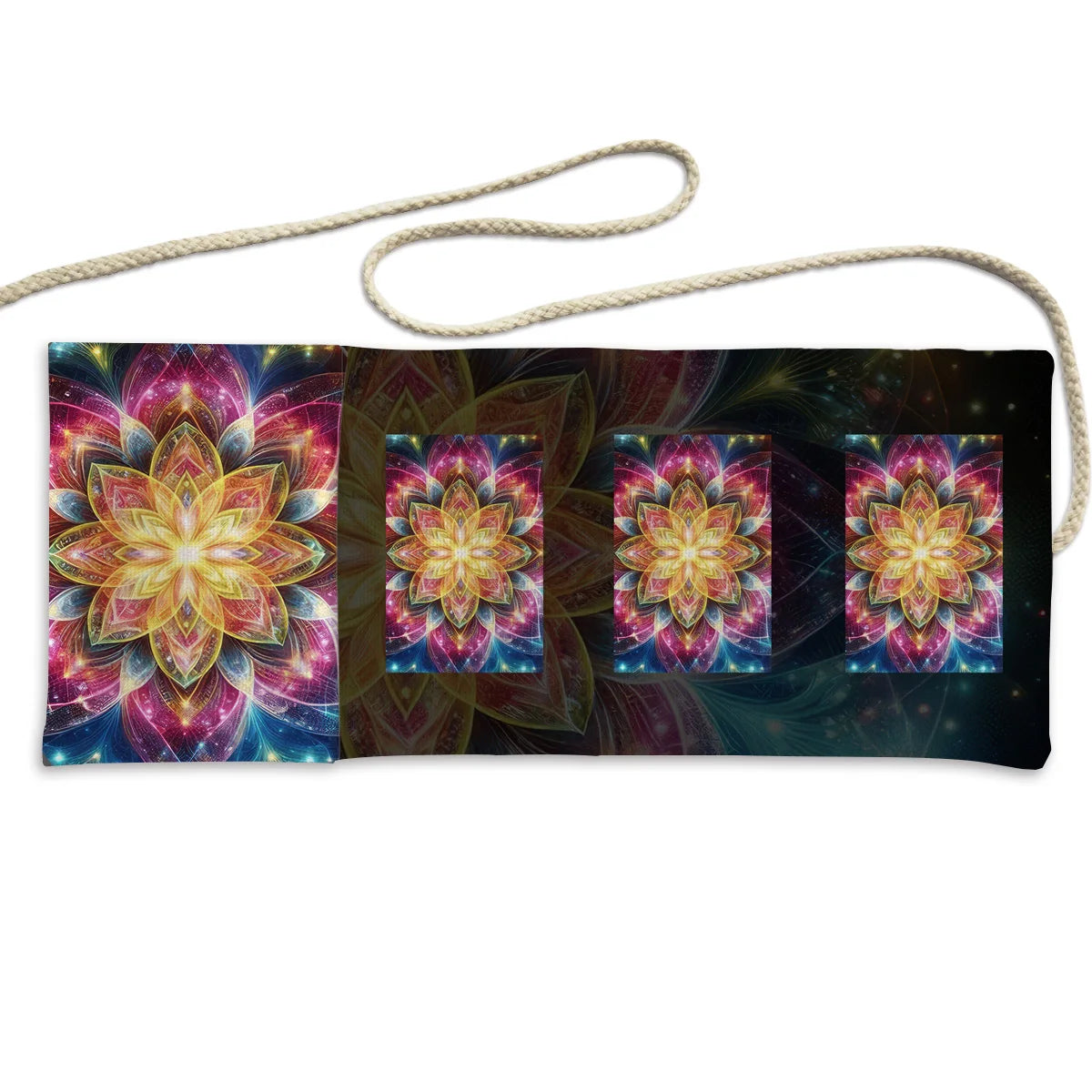 Bunte florale Aufbewahrungstasche aus Polyester mit Sternenhimmel Design