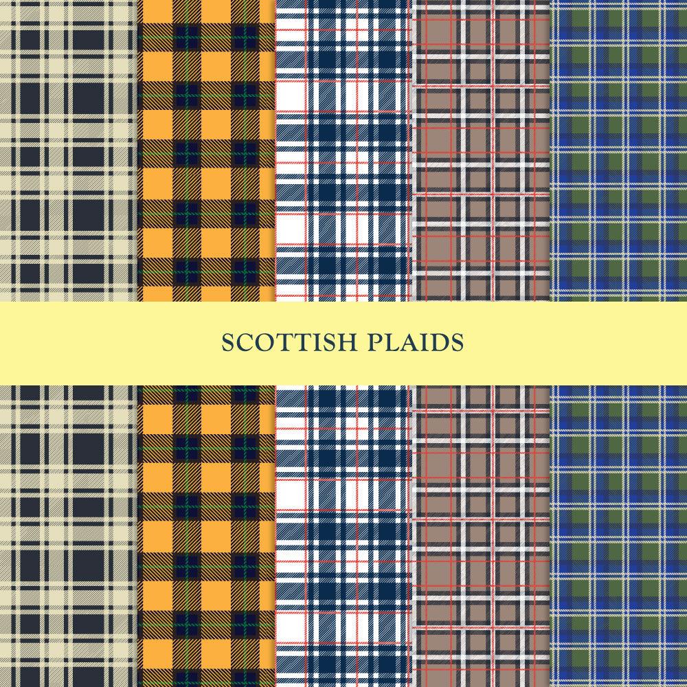 5th Set of 5 Scottish Plaids - VecFashion Apparels