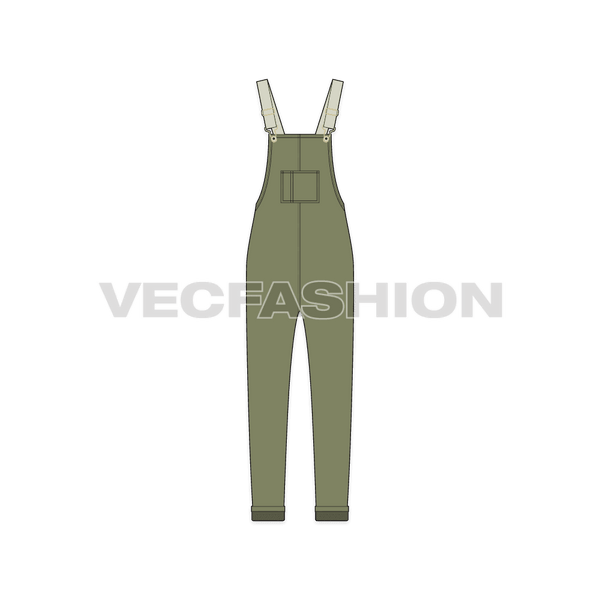 Kids Girl Dungaree Frock - VecFashion