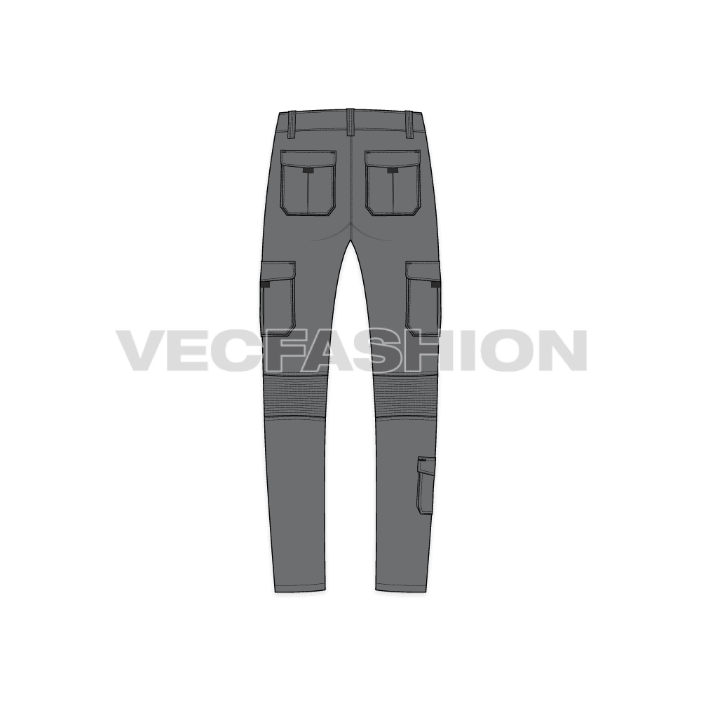 Mens Cargo Pants Template - VecFashion