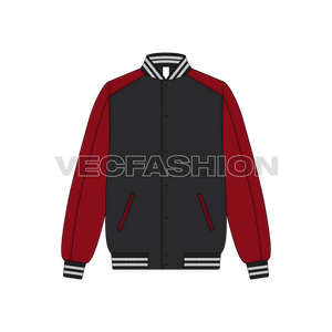 Mens Stylish Varsity Jacket - VecFashion