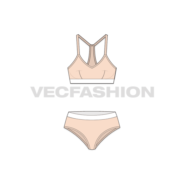 Set Women's Underwear Size Model Stock Vector by ©inkystory 356289010
