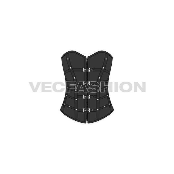 Women's Fitted Corset - VecFashion