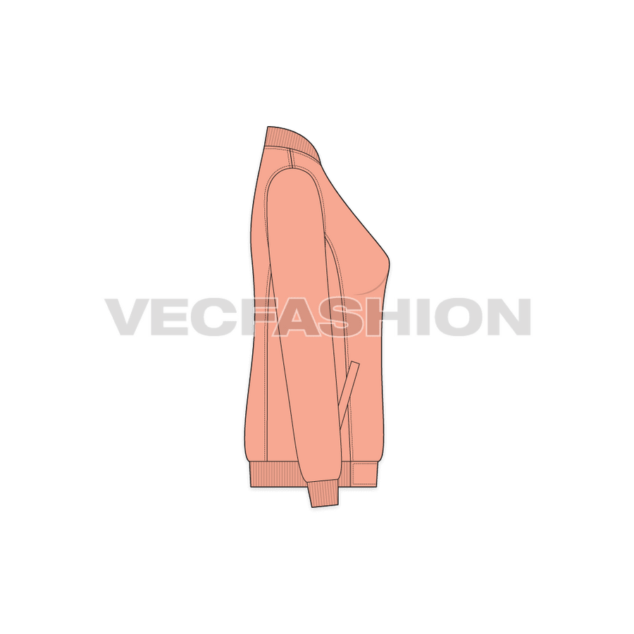 Womens Nylon Bomber Jacket Vecfashion
