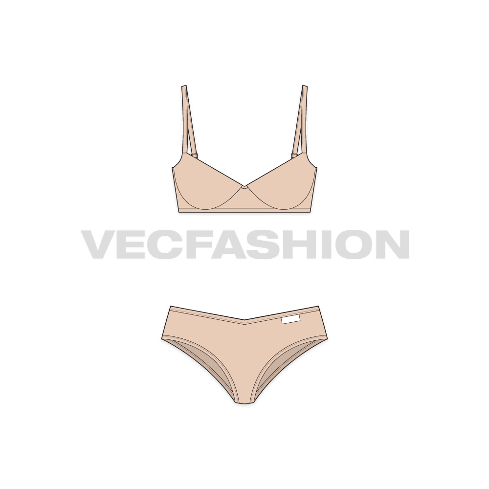 Vlucht koper Tijdreeksen Women's V-shape Underwear Set - VecFashion