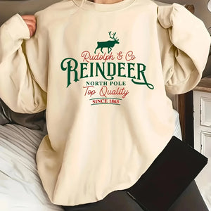 Rudolph & Co. Reindeer Womens Sweatshirt - Oceanview Gifts
