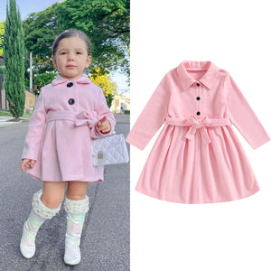 Girls Pink A-Line Spring Coat - Oceanview Gifts - Girls Spring Coat