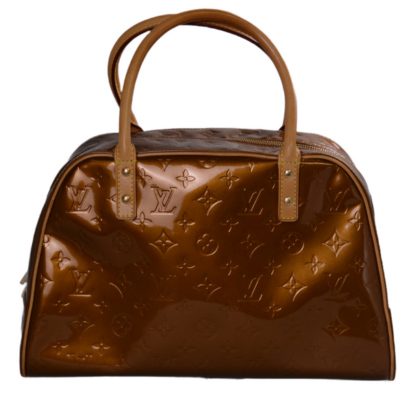 Louis Vuitton Bronze Monogram Vernis Leather Reade PM Bag – The