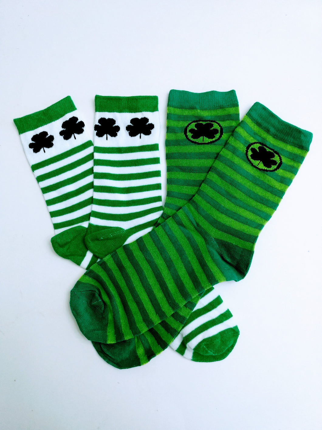 Clover Striped Crew Socks – Socks & Souls