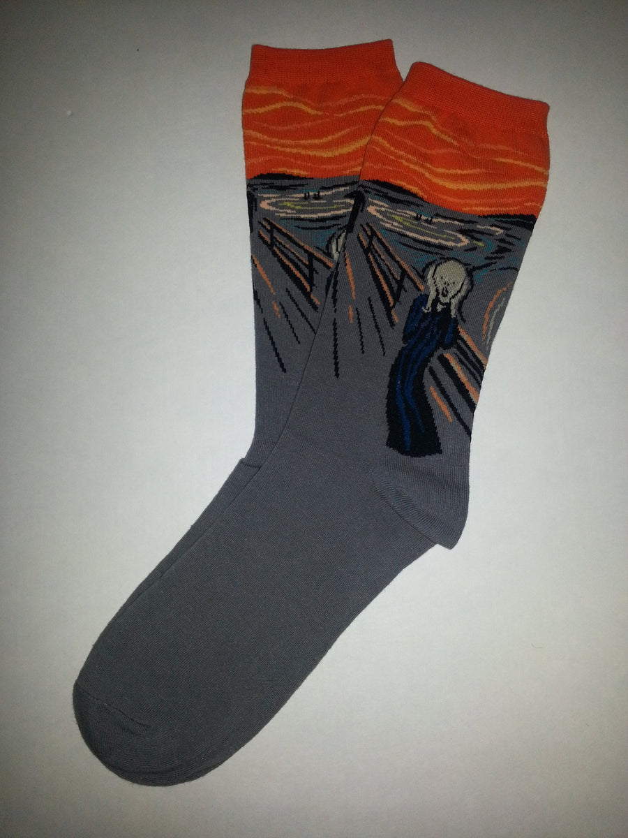 The Scream by Edvard Munch Crew Socks – Socks & Souls