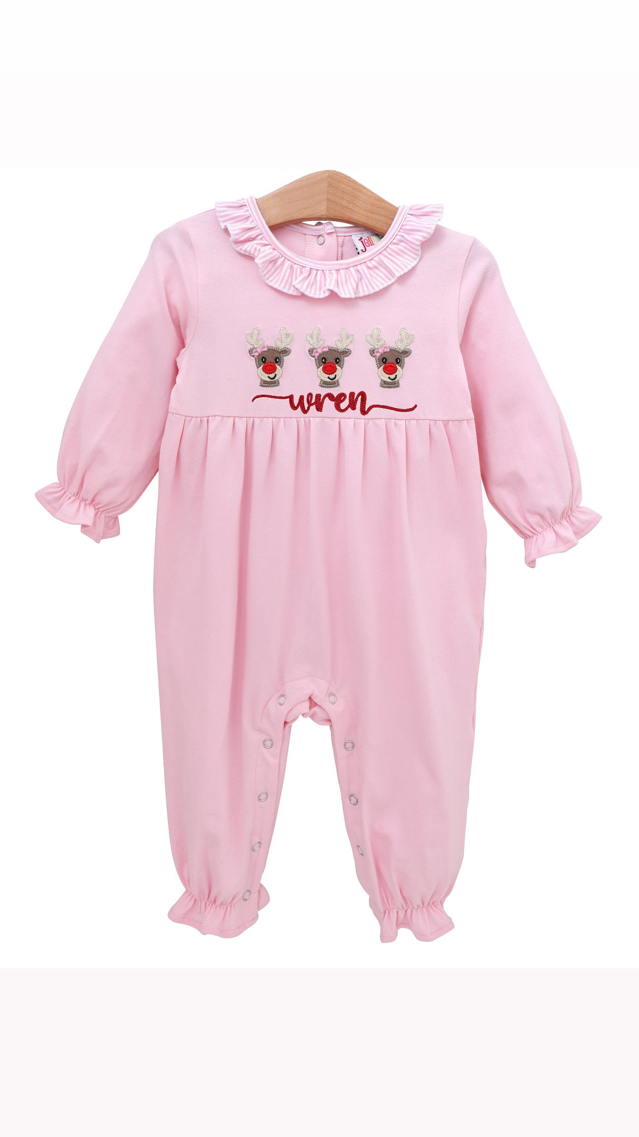 Run Run Rudolph Ruffle Romper