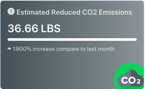 Spark A Little Sunshine and OneTreePlanted Reduced CO2 Emmissions