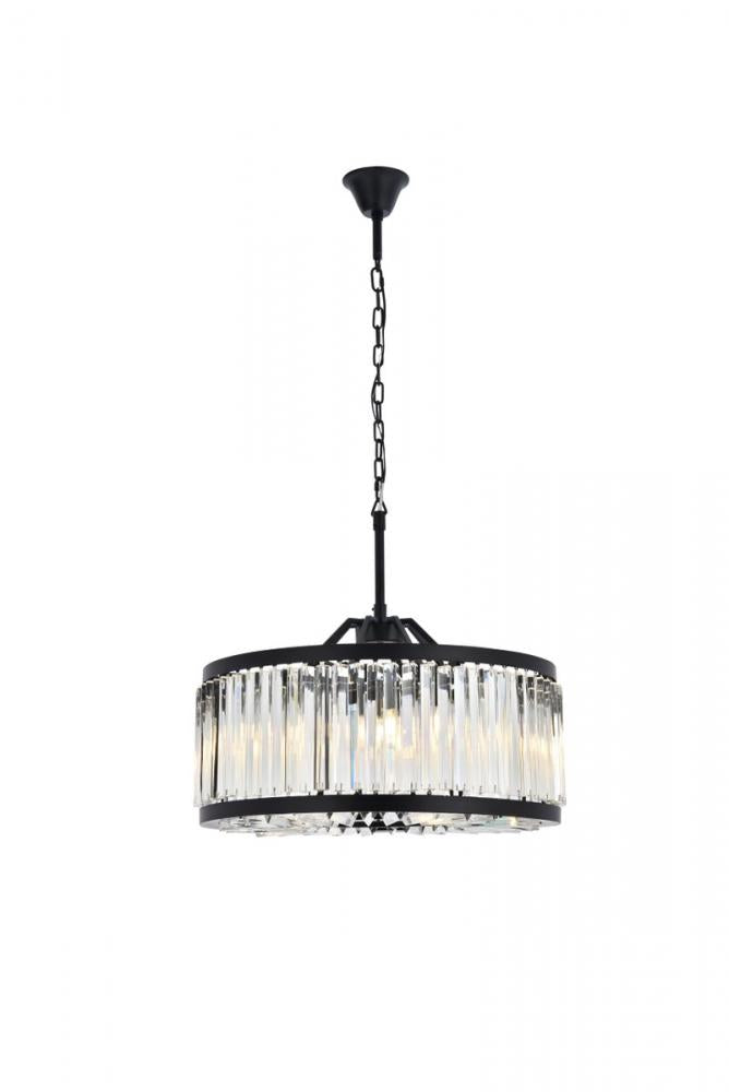Elegant Lighting CHELSEA 1203D28MB/RC Chandelier Transitional - Matte Black