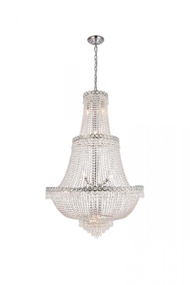 Elegant Lighting CENTURY V1900G30C/RC Chandelier Transitional - Chrome