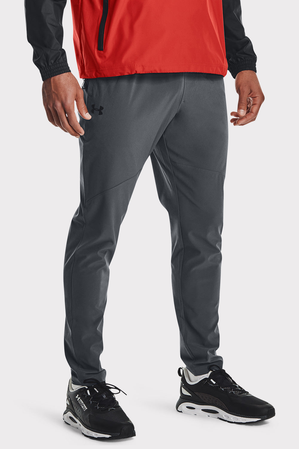 Under Armour UA Stretch Woven Pant - Pitch Gray Grey / MD Byxor