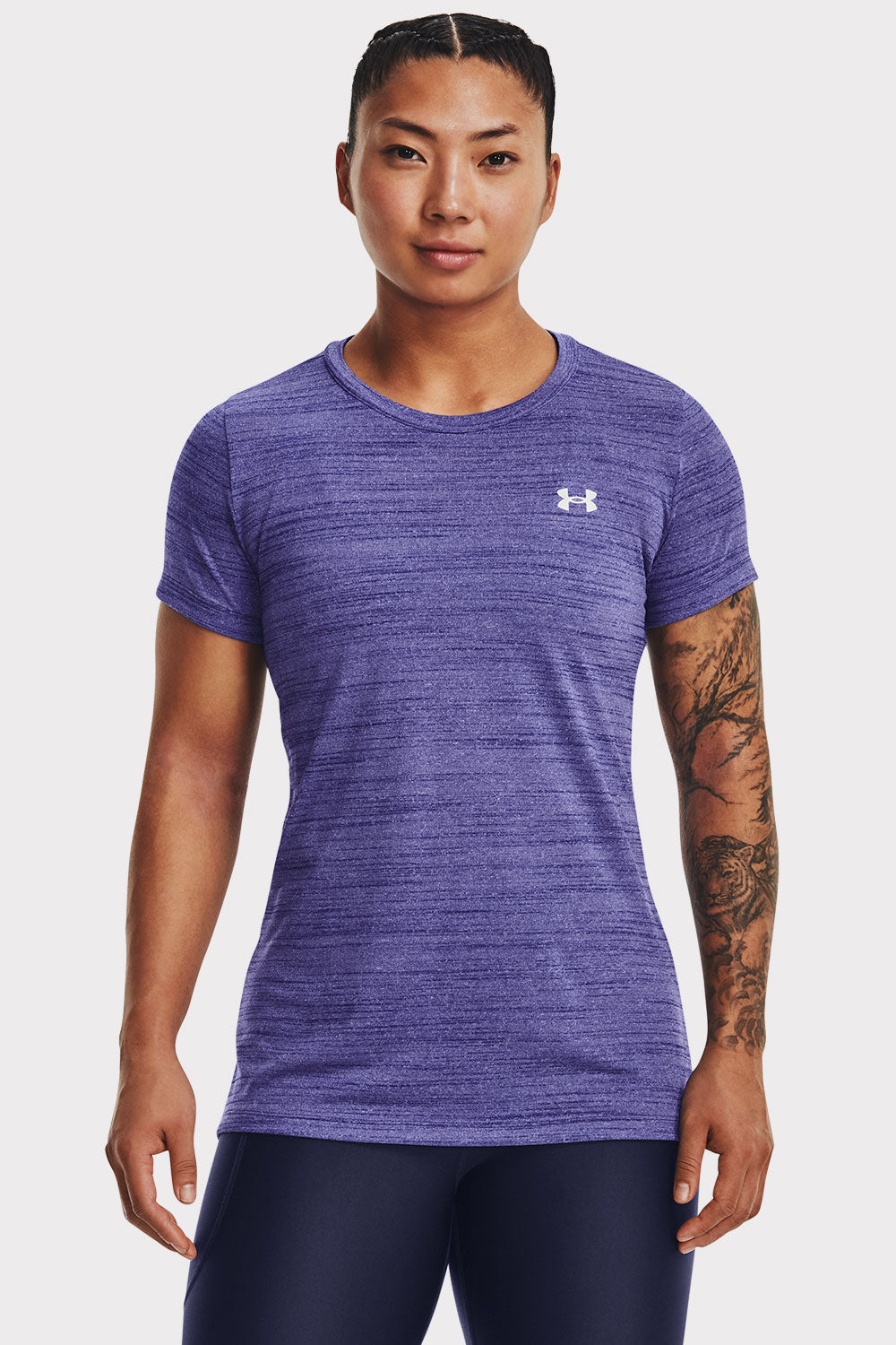 Under Armour UA Tech Tiger SSC - Sonar Blue Purple / SM T-shirt