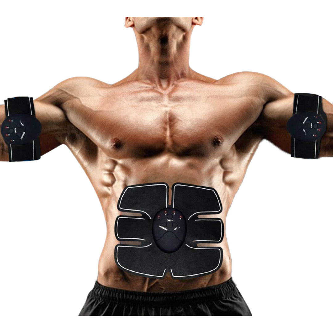 Electroestimulador de silicona recargable ABDOMINAL MUSCULAR para ABS y  Brazos