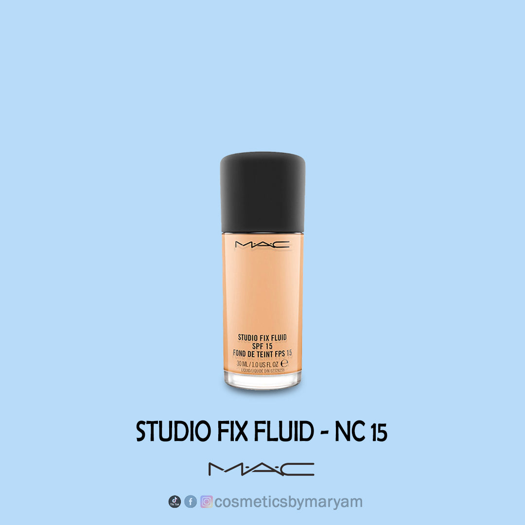 MAC Studio Fix Fluid Foundation with SPF15 – Cosmetics By Maryam
