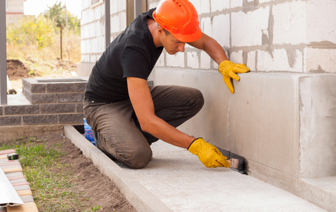 Man doing foundation repair