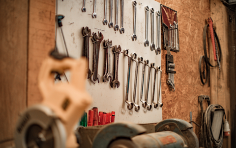 A wall of tools