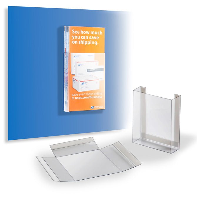 4" X 5" PEEL & STICK POCKET, UNFOLDED