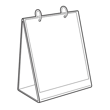 8-1/2 X 11 TABLETOP FLIP CHART A-STYLE – Braeside Displays