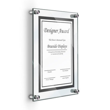 8.5 X 11 Deluxe Acrylic Mattress Sign Holder Frame – Braeside Displays