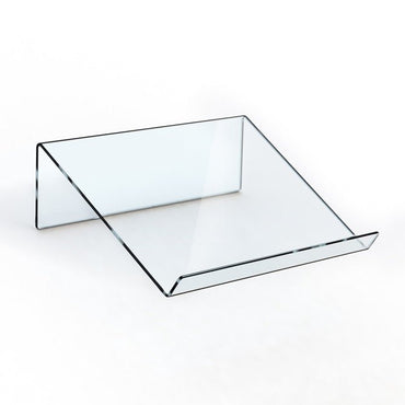 Deluxe Clear Acrylic Book Display Case with White Base (A029B-WDS