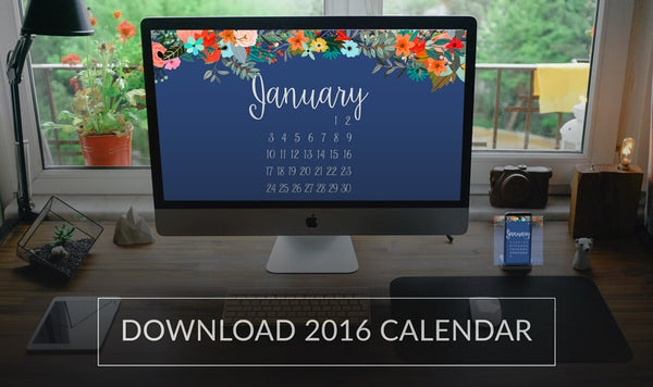 Free Downloadable 2016 Calendar