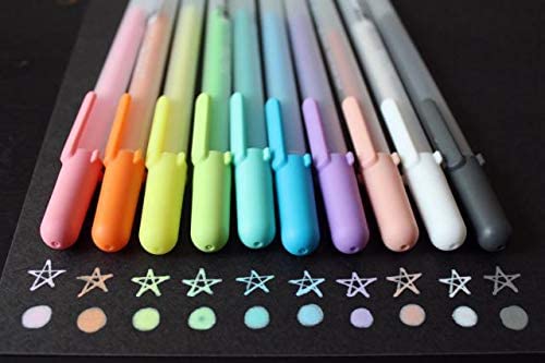Sakura Gelly Roll Metallic Gel pens - set of 12 assorted colors - Meta –  SATYAM STATIONERS